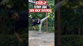 Tony Jaa side kick yoko geri tutorial 🥋💥#tonyjaa #kick #trending #viral #muaythaifamily #shorts
