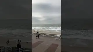 Westerland Sylt (28.02.2024) 🥰😌 Strand&uuml;bergang Friedrichstra&szlig;e mit Blick &uuml;ber die Promenade