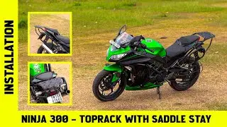 Ninja 300 toprack with saddle stay | installation | HT Exhaust | Hi-tech Engineering