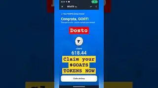 Claim $GOATS Tokens | GOATS AIRDROP UPDATE #shorts #goats #claim