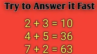 Maths Quiz Challenge | Think Fast & Answer Correctly! #viral #maths #mathstricks #mathchallenge