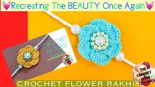 Create The Most Beautiful Crochet Beaded Rakhi Design|Crochet Rakhi Design|Beaded Bracelet Tutorial