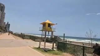Broadbeach to Surfers Paradise Bike Ride – Stock Footage