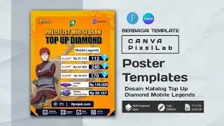 Desain Katalog Top Up Diamond MLBB | Template Poster Canva & PixelLab