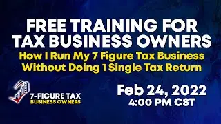 How I run my 7 figure tax business without doing 1 single tax return