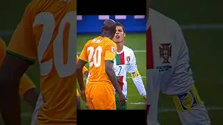 Drogba's reaction to Cristiano's rocket shot ☠️ 🚀 #shorts #ronaldo #football #shots #cristiano #fyp