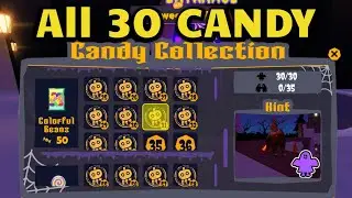How to Get ALL 30 Candy in Halloween Event Find The Swords Roblox [ Solo Candy Collection ]