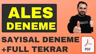 ALES Matematik DENEME + Ücretsiz PDF + 50 Soruda ALES Tekrarı | 2023 ALES | 2023 DGS | #ALES #DGS