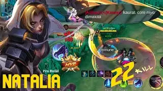 22 Kills - Natalia Deadly Jungle!! - MLBB