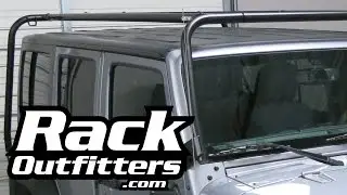 Jeep Wrangler Unlimited 4 Door JK Garvin Wilderness Adventure Roof Rack '07-'14* by Rack Attack