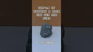 DAY-14 OF PROVING A ROCK CAN GET 10K SUBS #viral #shorts #short #viralshorts #viralvideo #shortvideo