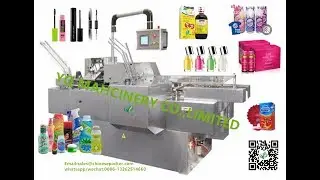 bottle cartoning machines horizontal type small paper box carton packaging system with touch screen