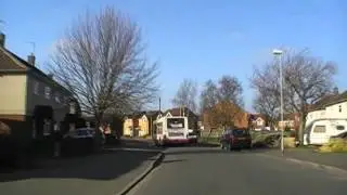 Driving On Broadway Grove, Rea Way, Drake Avenue & Burleigh Road, Worcester, England 4th March 2011