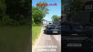Flexing the Lamborghini Huracan STO 2023 in Tron neon wrap #gumball3000 | Raccoon