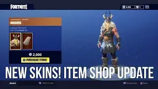 *NEW* MAGNUS SKIN (Viking Skin Look) - Fortnite Battle Royale (Daily Update 15-7-18)