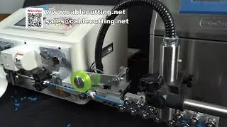 High Speed Automatic Wire Stripping Cutting and Inkjet Marking Machine for Wire Harness