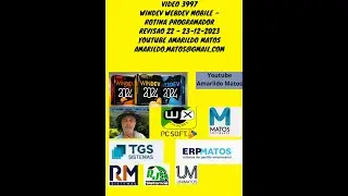 Video 3997 - windev webdev Mobile -Rotina programador Revisao 22 - 23-12-2023