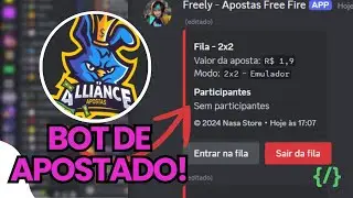 Bot de apostas FREE FIRE - Com sistema de mediador! - Discord