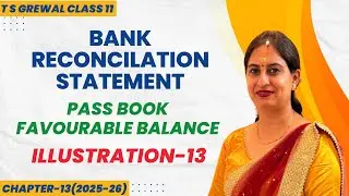 BANK RECONCILATION STATEMENT(BRS) Ch-13 T.S.Grewal ILLUSTRATIONS Illustration - 13 CLASS 11 ACCOUNTS