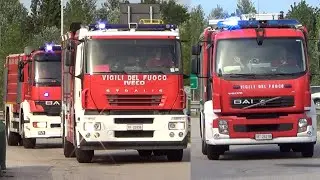[500 SUB] APS Stralis + ABP Atego + APS Volvo VVF Mestre - 2 Italian Engine and a Tanker responding