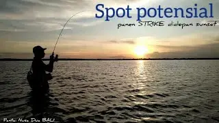 Wooww..!!❗Spot Mancing Rendaman di BALI ini Sangat Memanjakan Mata//Tepat di Depan SUNSET❗
