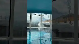 Luxury Swimming Pool with Insane Mountain View! #travel #luxury #relax #shorts