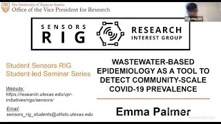 RIG Sensors. Emma Palmer. Wastewater Based Epidemiology as a Tool to Detect Community-Scale COVID-19