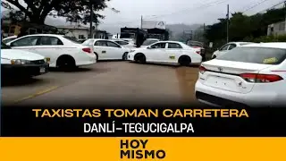 Taxistas toman carretera Danlí–Tegucigalpa por “competencia desleal”