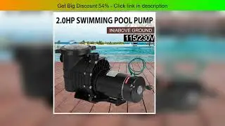 2HP Swimming Pool Filter Pump Motor W/Strainer Hi-Flo Aquarium Water Pumps For Ground Pool Purifier