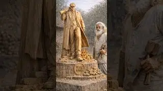 Old Man Carves Thomas Shelby😱 Statue by Hand | No Machine Artist Creates Hollywood Statue in Village