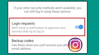 How to turn on or turn off Login request on Instagram.We'll Send a notification to Login new device