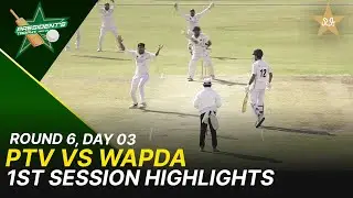 1st Session Highlights | PTV Vs Wapda | President Trophy | 2025-26 | Day 3 | PCB | M2Y1H