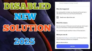 Instagram Account Disabled how to get back | How to Recover Disabled Instagram Account (Reactivate)