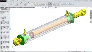 Solidworks tutorial | Sketch Hydraulic Cylinder in Solidworks