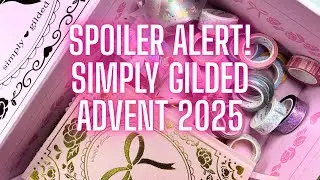 Полный обзор и образцы васи-техники! Адвент-бокс Simply Gilded 2025