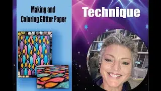 Making your own glitter paper and coloring it with markers! Riley and Company Live Stream
