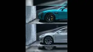 AERODYNAMICS TESLA MODEL 3 XIAOMI SU7 #aerodynamics #electricvehicles #Tesla #Model3 #Xiaomi #SU7
