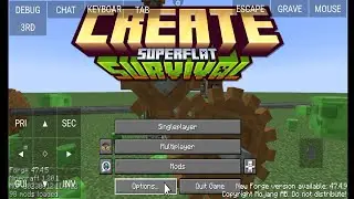 Create Superflat Pojavlauncher / Mojolauncher 1.20.1 Minecraft Modpacks On Android Mobile 