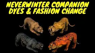 Neverwinter Companion Fashion & Dyes - Too Many Chultan Tigers & Con Artists