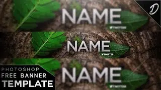Free Nature Banner Template - Free Template 2017 - Photoshop CS6
