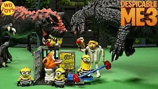 Mega Construx позорной мне 3 марионеток тюрьме перерыв, Dru в логово Vs Godzilla, Кинг Конг