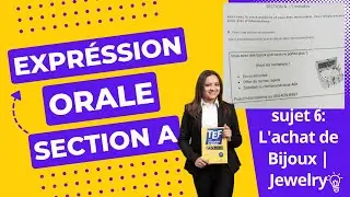 TEF Speaking Section A Model answers | Vendez vos bijoux
