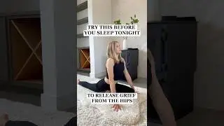 Try this pigeon pose tonight to release grief and trauma your body has been holding in the hips.