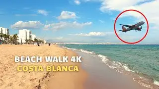 Costa Blanca 2021 Alicante Spain Beach Walk 4K Urbanova
