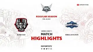 Alter Ego vs Rebellion Zion HIGHLIGHTS MPL ID S11 | AE vs RBL ESPORTSTV