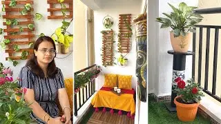 Small Balcony Makeover || Balcony Decoration And Organisation Ideas  Simply Laxmi's Life