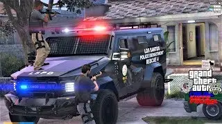 GTA 5 Roleplay #357 Bearcat Responds To Police Shootout With Armed Murder Suspect - KUFFS FiveM