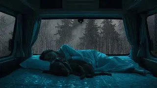 Rain Sounds for Sleeping 🌧️ Relaxing Rain in Car with Heavy Raindrops for Deep Sleep & Night Calm