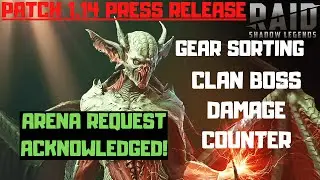 Patch 1.14 Press Release! They Acknowledged Instantly I Raid Shadow Legends