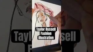 Taylor Russell is my new muse #fashionillustration #bottegaveneta #artist #procreate